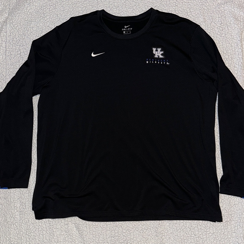 Nike Black Kentucky Long Sleeve Crewneck Pullover / Lightweight Sweatshirt